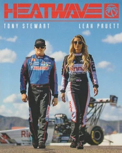 2025 Tony Stewart + Leah Pruett Heatwave Visual TF SEMA Show NHRA Hero Card - Picture 1 of 2