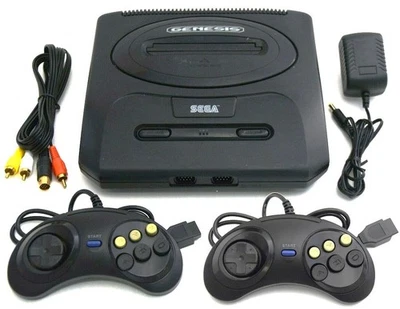 SEGA Genesis Model 2 MK-1631 Video Game System Bundle Controllers Classic Gaming - Image 1 of 2