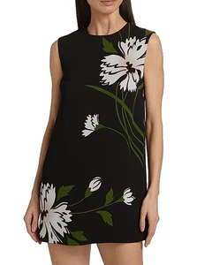 Abito a tubino Veronica Beard Cromwell nero stampa floreale - taglia 4 - vendita al dettaglio $498 - Foto 1 di 9