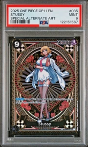2025 One Piece OP11 EN 085 Special alternate Art STUSSY PSA 9 5551 * - Picture 1 of 2