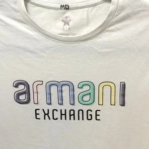 Armani Exchange Boys Tee Shirt Back Collar-Red Star 100% Cotton Size- Boys L - Picture 1 of 7