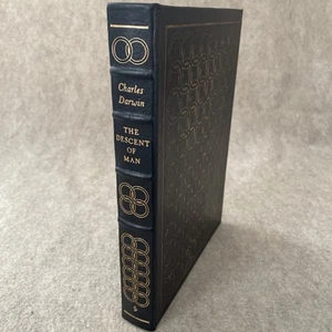 Easton Press 100 Greatest The Descent of Man by Charles Darwin Fair cond HW - Bild 1 von 11