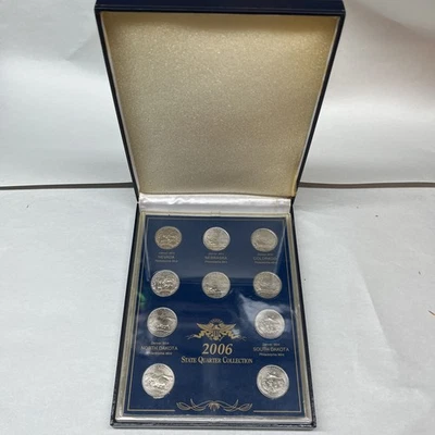 2006 State Quarter Collection US Commemorative Gallery Acrylic Case & Blue Box - Image 1 of 4