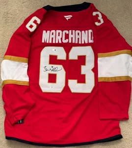 BRAD MARCHAND SIGNED FLORIDA PANTHERS JERSEY XL JSA WITNESS COA - Picture 1 of 5