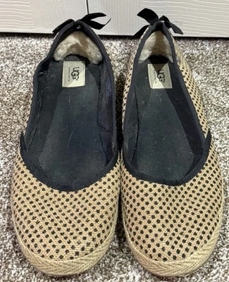 UGG Australia Indah Alpargatas de Arpillera Ballet Planas Zapatos sin Cordones Para Mujer Talla 12” Foto 1 de 4