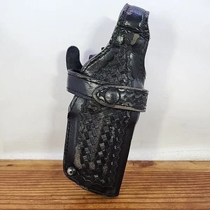 Police Trade-in SAFARILAND 070-73 BER VERTEC Beretta Basketweave Leather HOLSTER - Picture 1 of 16