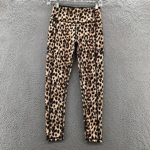 Victorias Secret Capri Leggings Womens 6 (actual 24x25) Multicolor Leopard Print - Picture 1 of 17
