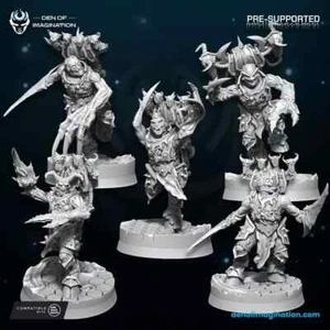 Miniaturas de Gladiadores Embrujados del Caos - Hijos del Exceso - Den Of Imagination - Imagen 1 de 4