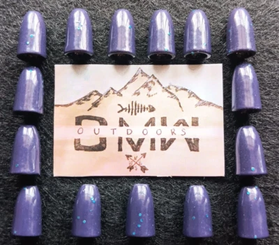 Tungsteno JUNEBUG BLUE Gusano Pesos 1/8 onza (3,5 g) 15 unidades, Pesos Bala Foto 1 de 4