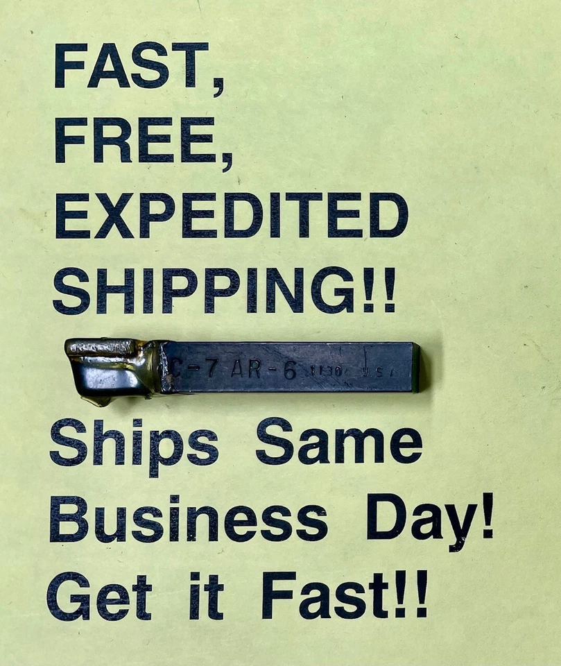 TRW C-7; AR-6; Brazed Tool Bit; FREE SAME DAY EXPEDITED SHIPPING! - Image 1 of 1