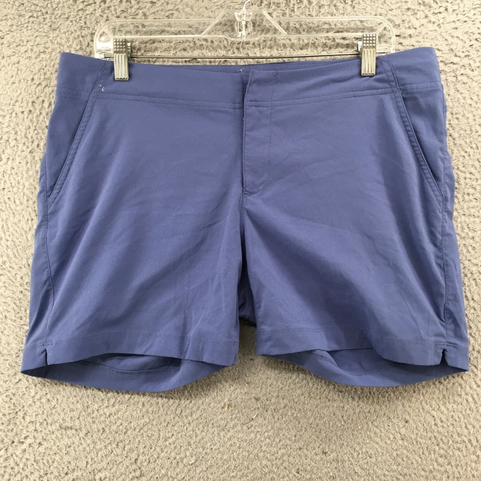 Pantalones Cortos Chinos Columbia Para Mujer 14 (Real 36X5) Púrpura Tiro Medio Informales Bolsillos Cremallera Foto 1 de 4