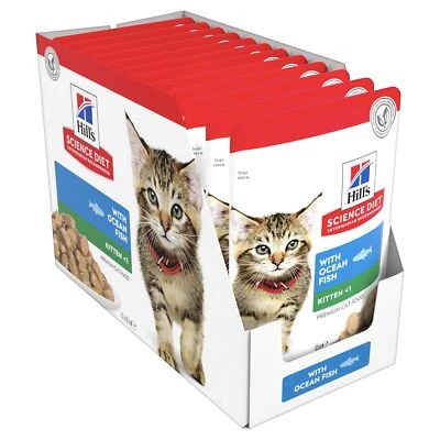 Hill's Science Diet Kitten Ocean Fish Wet Cat Food Pouches - image 1 of 4