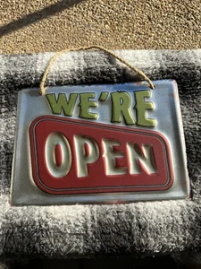 We’re Open Sign 13 Inches By 9 Inches - Picture 1 of 5