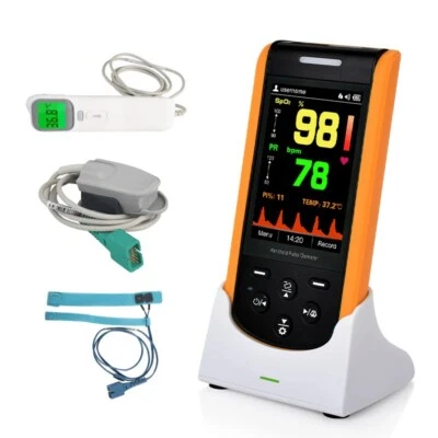 LEPU Oxímetro de Pulso Portátil de 3,5 Pulgadas para Bebé SpO2 con Bluetooth App Termómetro - Imagen 1 de 4