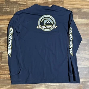 Vintage 90s Y2K Quicksilver Skater Surf Long Sleeve Graphic T-Shirt Mens Size XL - Picture 1 of 11