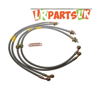 1415 Land Rover Discovery 2 TD5 V8 +150 mm mangueras de freno extendidas acero inoxidable - Imagen 1 de 1