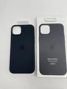 GENUINE Silicone Case MagSafe for Apple iPhone 14 Plus / iphone 15 plus Midnight - Picture 1 of 3