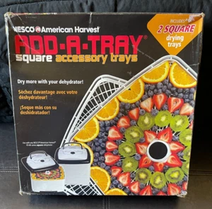NEW Nesco Add A Tray 2 Pack For Nesco Food Dehydrator Model FD-80 - Picture 1 of 7