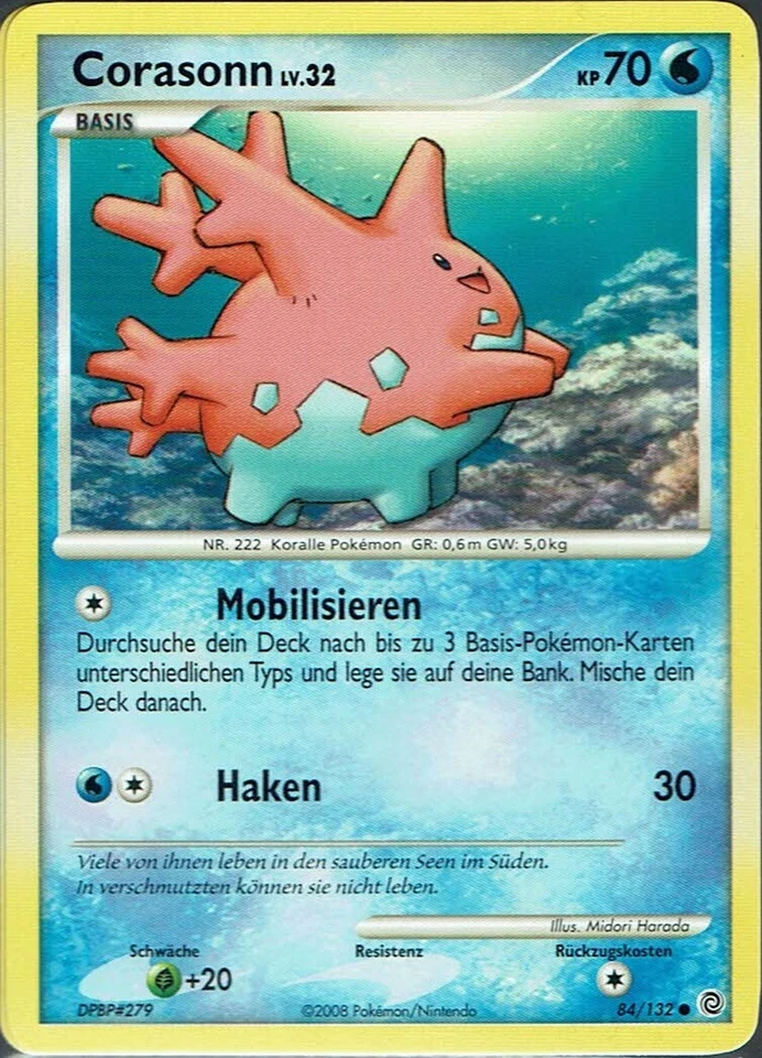 Pokemon Karte Trading Card Game Rätselhafte Wunder Nr. 84/132 Corasonn - Bild 1 von 1