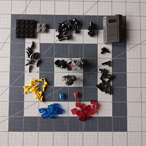 Lego Mega Bloks Construx - Misc Fodder Road Plate Hands Trans Red Blue Elements