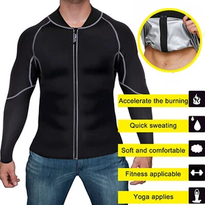 Sauna Suit Fitness Weight Loss Sweat Suit Gym Exercise Running Anti-Rip Tank Top - Picture 1 of 13