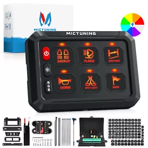 6 gang RGB Multifunction Switch Panel Relay System bluetooth Control 12/24V - Picture 1 of 24