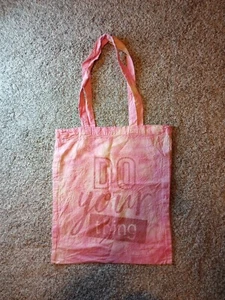 Brandneue handgefertigte Tasche aus Canvas mit Krawatte gefärbt rosa - Bild 1 von 3