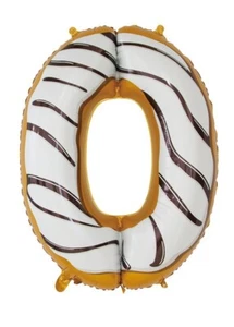 Doughnut Theme Number 0 Foil Balloon 30" Birthday Party Event Decor - Picture 1 of 1