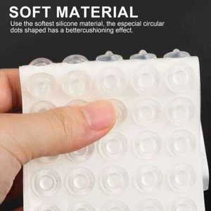 Adhesive Rubber Feet Bumper Stops w/Nip Door Cupboard Drawer Cabinet Kitchen lot - Picture 1 of 12