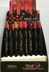 wholesale lot lip liner display 48pieces 12 colours nude red dazzling pink orang - Picture 1 of 2