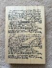 TIMBRE Caoutchouc Bois Recollections® 3 1/2” x 5” écriture manuscrite