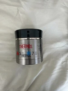 Thermos 10 Ounce Stainless Steel Food Jar, Black Top - Picture 1 of 1