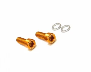 KCNC M5 15MM ORO BOTTIGLIA ACQUA GABBIA VITE 7075AL 2PZ/CONFEZIONE set ioio8 ciclismo - Foto 1 di 1