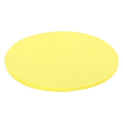 25Sheets Circles Cutouts Paper 3" Round Origami Construction Paper Yellow - Изображение 1 из 4