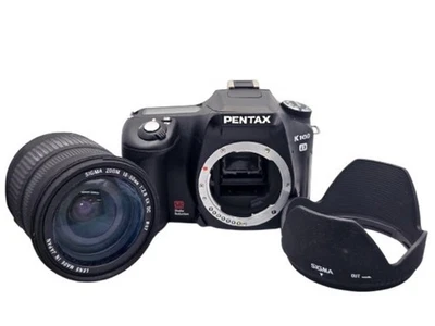 Corpo da câmera Pentax K100D DSLR com lente Sigma 18-50mm f/2.8 - Testado, Usado - Imagem 1 de 4