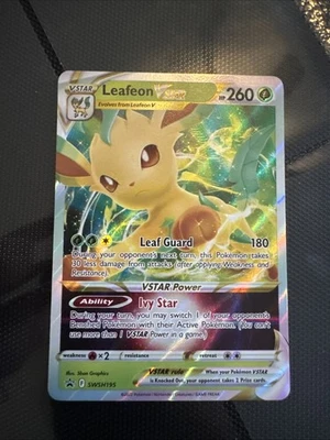 Leafeon VSTAR SWSH195 SWSH: Sword & Shield Promo Cards Holo - Image 1 of 2