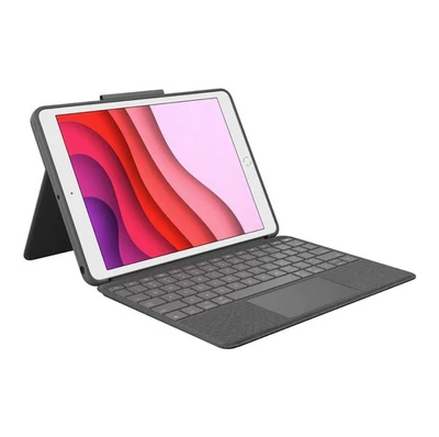 Logitech Combo Touch trackpad case for iPad (7th, 8th, & 9th gen) with precision - Image 1 of 4