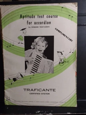 Libro de acordeón de colección prueba de aptitud para acordeón sistema Traficante 1954 en muy buena condición Foto 1 de 4