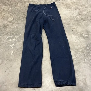 Vintage Champion Reverse Weave Warmup Sweatpants Large Navy 80s Made In USA - Picture 1 of 9