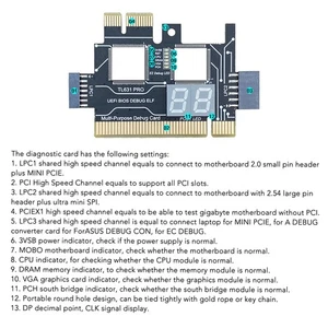 Post Test Płyta główna Analizator Karta diagnostyczna Laptop Płyta główna Analizator - Zdjęcie 1 z 24