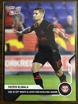 2021 Topps Now MLS #147 Patryk Klimala New York Red Bulls - Image 1 of 2
