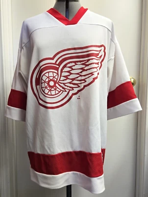 VTG 90s Logo 7 Seven NHL Jersey Detroit Red Wings Shanahan #14 Size Large USA - Image 1 of 4