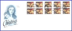 USA5 #2710a U/A ARTCRAFT FDC BKLT Natale Madonna con Bambino - Foto 1 di 1