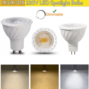 1X 10X Led Spotlights Gu10 Gu5.3 Mr16 7W Dimmable Lamp 220V Led Bulbs Spotlight - Picture 1 of 19