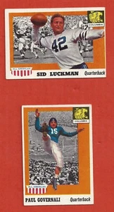 1955 Topps All American Football Lot of 2 (Sid Luckma - Paul Governali) - Bild 1 von 6