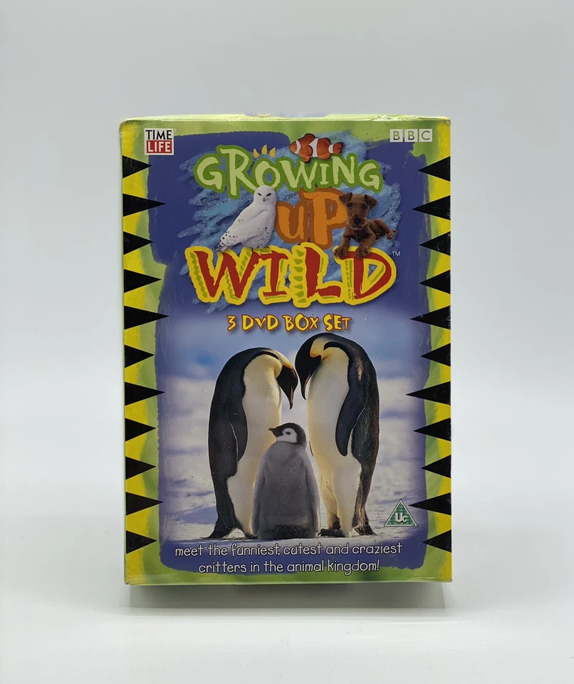 BBC Time Life Growing Up Wild 3 Dvd Box Set-New And Sealed - Image 1 of 4