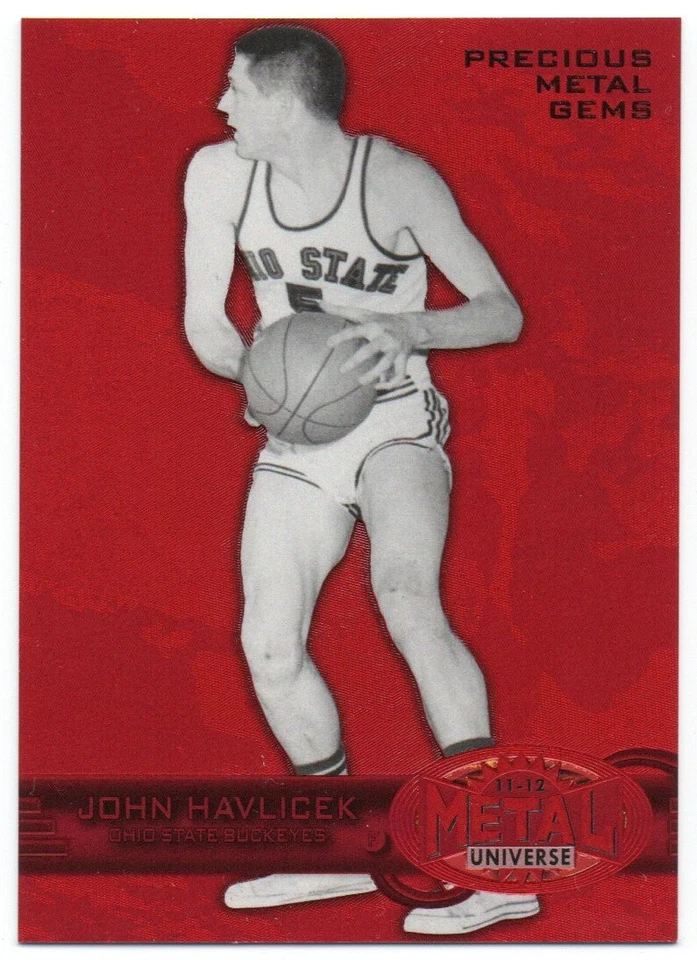 Gemas retro de metales preciosos Fleer 2011-12 rojas #PM-11 John Havlicek 102/150 Foto 1 de 1
