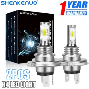 Pair H4 9003 HB2 LED Headlight Bulbs Kit High&Low Beam Super Bright 6000K White - Bild 1 von 11