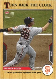 Tarjeta de béisbol Topps Now Turn Back The Clock Buster Posey #98 2021 (PR:326) - Imagen 1 de 2