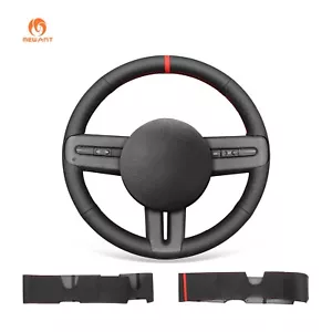 MEWANT Envoltura de volante de cuero PU negro en relieve para Ford Mustang 2005-2012 - Imagen 1 de 10
